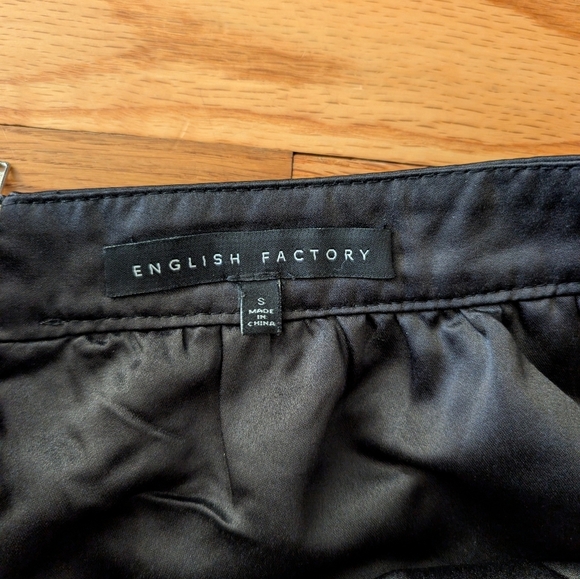 English Factory Elegant Black Polka Dot Skirt - Picture 8 of 10